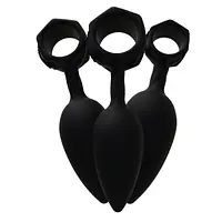 Набір анальних пробок Bathmate Anal Training Plugs, діаметр 2,5 см - 3,1см - 3,8см - Master