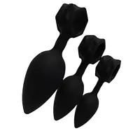 Набір анальних пробок Bathmate Anal Training Plugs, діаметр 2,5 см - 3,1см - 3,8см - Master