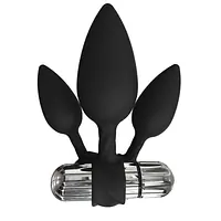 Набір анальних вібропробок Bathmate Anal Training Plugs VIBE, діаметр 2,5 см - 3,1см - 3,8см - Master
