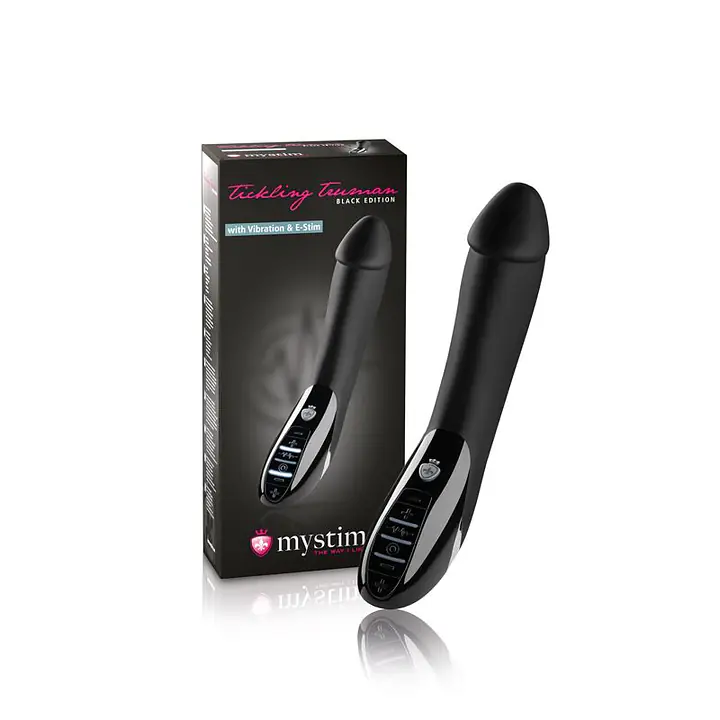 Вібратор з електростимуляцією Mystim Tickling Truman eStim Black, міостимулятор - Master
