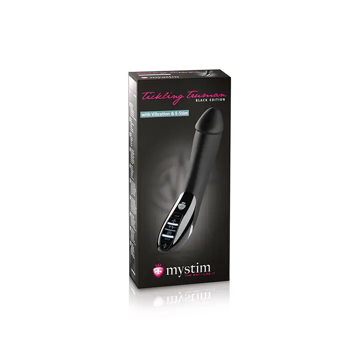 Вібратор з електростимуляцією Mystim Tickling Truman eStim Black, міостимулятор - Master