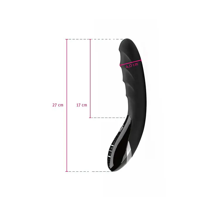 Вібратор з електростимуляцією Mystim Sizzling Simon eStim Black, міостимулятор - Master