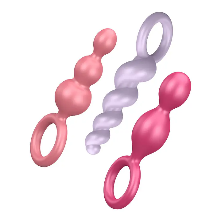 Набір анальних іграшок Satisfyer Plugs (set of 3) - Booty Call, макс. діаметр 3 см - Master