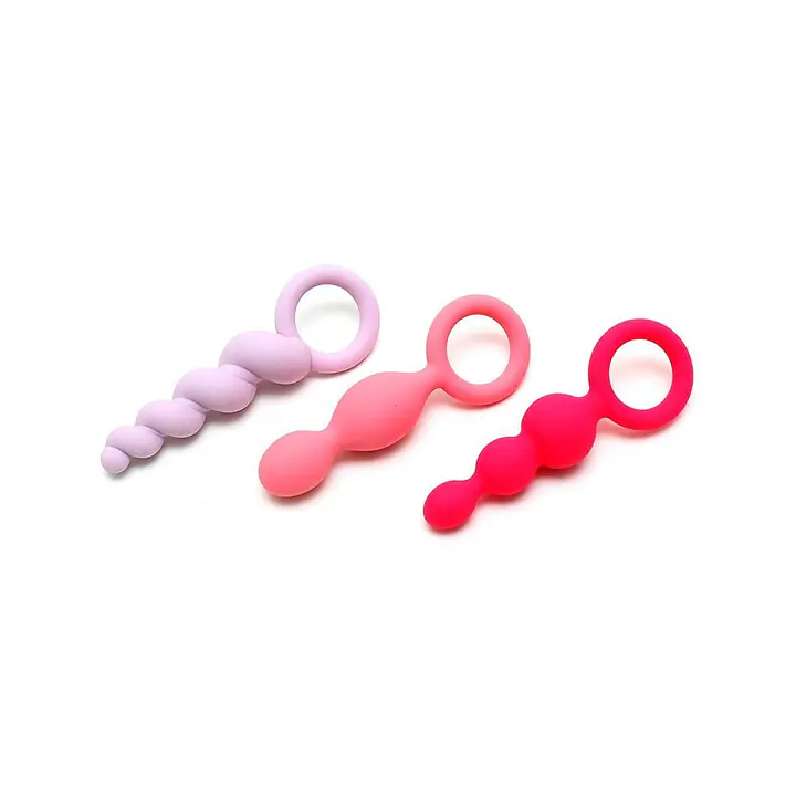 Набір анальних іграшок Satisfyer Plugs (set of 3) - Booty Call, макс. діаметр 3 см - Master