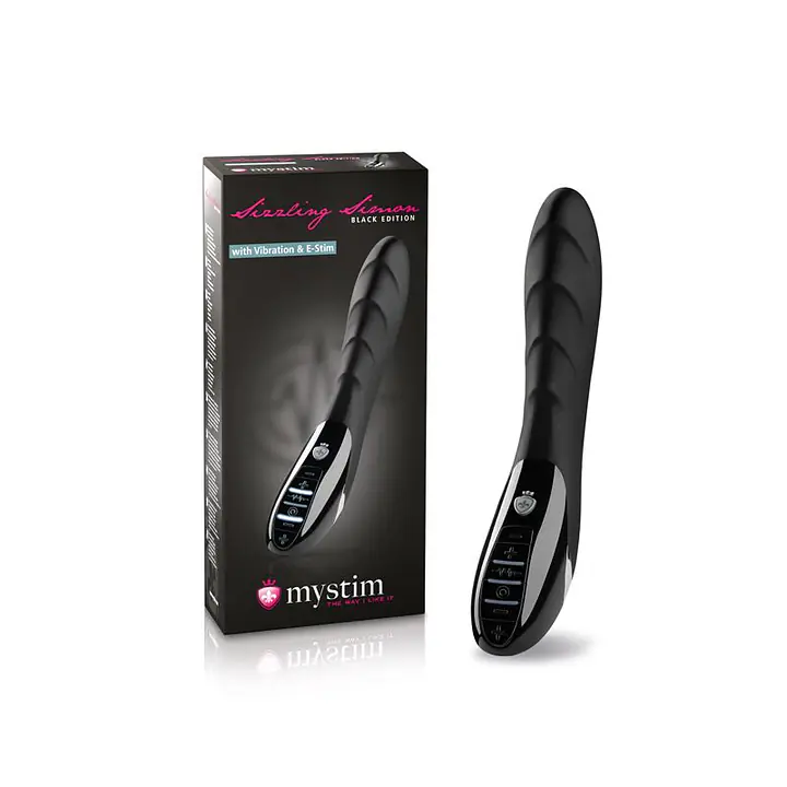 Вібратор з електростимуляцією Mystim Sizzling Simon eStim Black, міостимулятор - Master