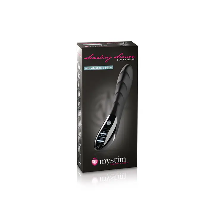 Вібратор з електростимуляцією Mystim Sizzling Simon eStim Black, міостимулятор - Master