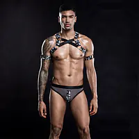 Чоловічий еротичний костюм з портупеєю "Дикий Джеймс" One Size - Master