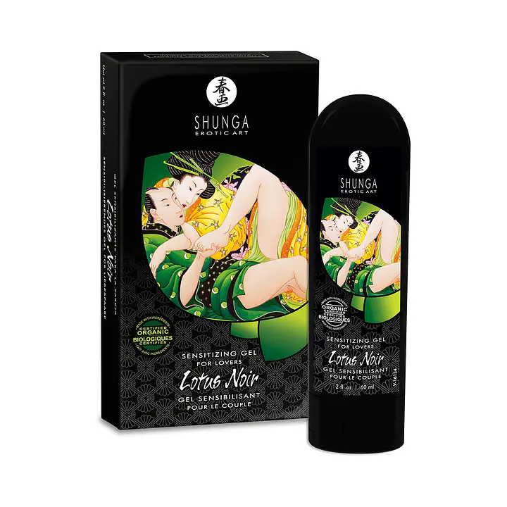 Збуджувальний гель для пар Shunga LOTUS NOIR (60 мл) з вітаміном Е та рослинним гліцерином - Master