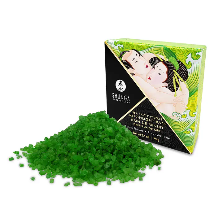 Сіль для ванни Shunga Moonlight Bath – Lotus Flower (75 г), сіль Мертвого моря, ароматичні олії - Master