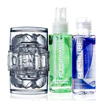 Мастурбатор Fleshlight Quickshot Vantage Value Pack: змазка і засіб для чищення - Master
