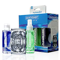 Мастурбатор Fleshlight Quickshot Vantage Value Pack: змазка і засіб для чищення - Master