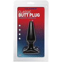 Анальна пробка Doc Johnson Smooth Classic Medium - Black, макс. діаметр 3,8 см - Master