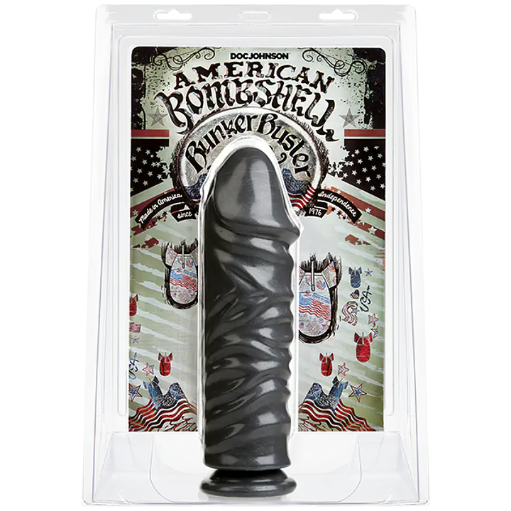 Фалоімітатор для фістингу Doc Johnson American Bombshell Bunker Buster Gun Metal, діаметр 8,1 см - Master