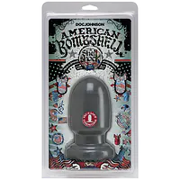 Анальна пробка для фістінгу Doc Johnson American Bombshell - Shell Shock S Gun Metal, діаметр 7,4 см - Master