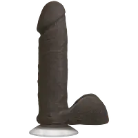 Фалоімітатор Doc Johnson The Realistic Cock 6 inch Black - ULTRASKYN, Vac-U-Lock, діаметр 4,3 см - Master