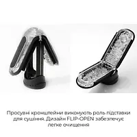 Мастурбатор Tenga Flip Zero Black, змінна інтенсивність стимуляції, розкладний - Master
