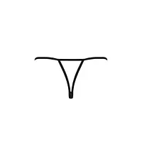 Трусики мереживні з доступом Passion Exclusive VIOLANTE THONG XXL/XXXL, black - Master