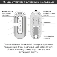 Вібромастурбатор Tenga Flip Zero Electronic Vibration White, змінна інтенсивність, розкладний - Master
