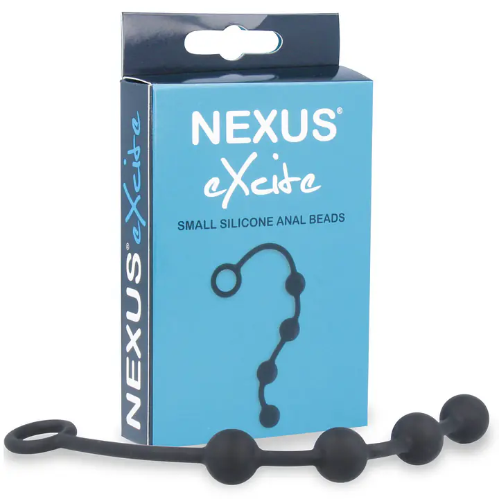 Анальні кульки Nexus Excite Small Anal Beads, силікон, макс. діаметр 2 см - Master