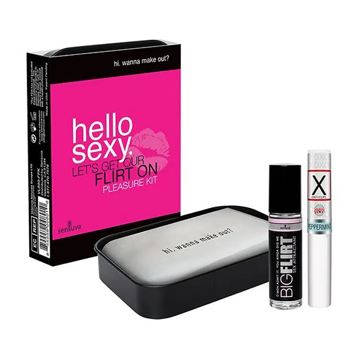 Подарунковий набір для флірту Sensuva Hello Sexy (стимулювальний бальзам для губ та феромони) - Master