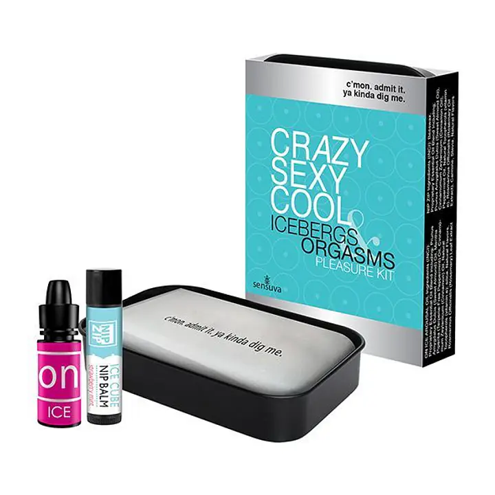 Подарунковий набір Sensuva Crazy Sexy Cool: рідкий вібратор та бальзам для сосків охолоджувальні - Master