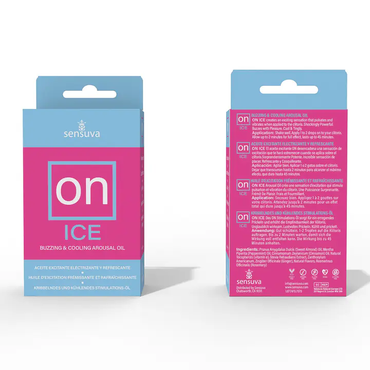 Збуджувальні краплі для клітора Sensuva – ON Arousal Oil for Her Ice (5 мл) охолоджувальні, до 30 хвилин - Master