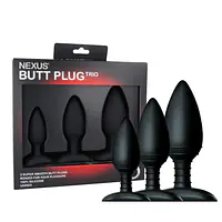 Набір анальних пробок Nexus Butt Plug Trio, макс. діаметр 3–4–5 см - Master