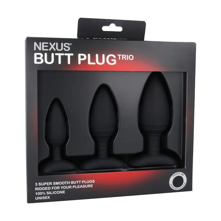 Набір анальних пробок Nexus Butt Plug Trio, макс. діаметр 3–4–5 см - Master