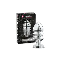 Металева анальна пробка Mystim Hector Helix S для електростимулятора, діаметр 4 см - Master
