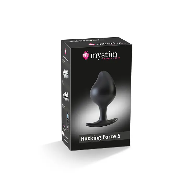 Силіконова анальна пробка Mystim Rocking Force S для електростимулятора, діаметр 3,7 см - Master