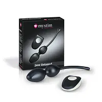 Вагінальні кульки для міостімуляції Mystim Jane Untamed Vibe з вібрацією і пультом ДК - Master
