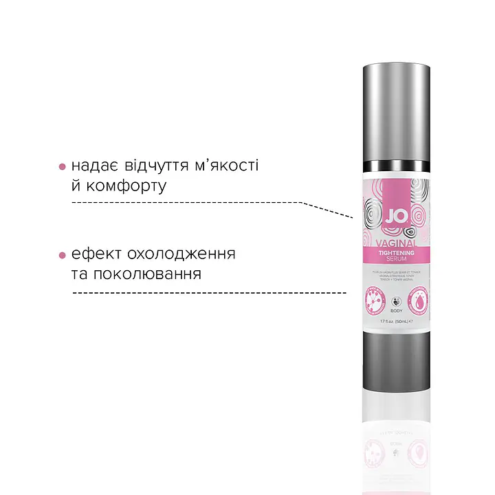 Гель для звуження піхви JO Vaginal Tightening Serum (50 мл) з охолоджувально-вібрувальним еф. - Master