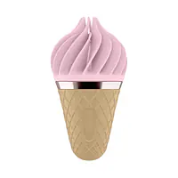 Морозиво-спінатор Satisfyer Lay-On - Sweet Treat Pink/Brown, 10 режимів роботи, водонепроникний - Master