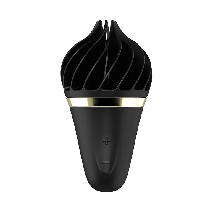 Морозиво-спінатор Satisfyer Lay-On - Sweet Treat Black/Gold, 10 режимів роботи, водонепроникний - Master