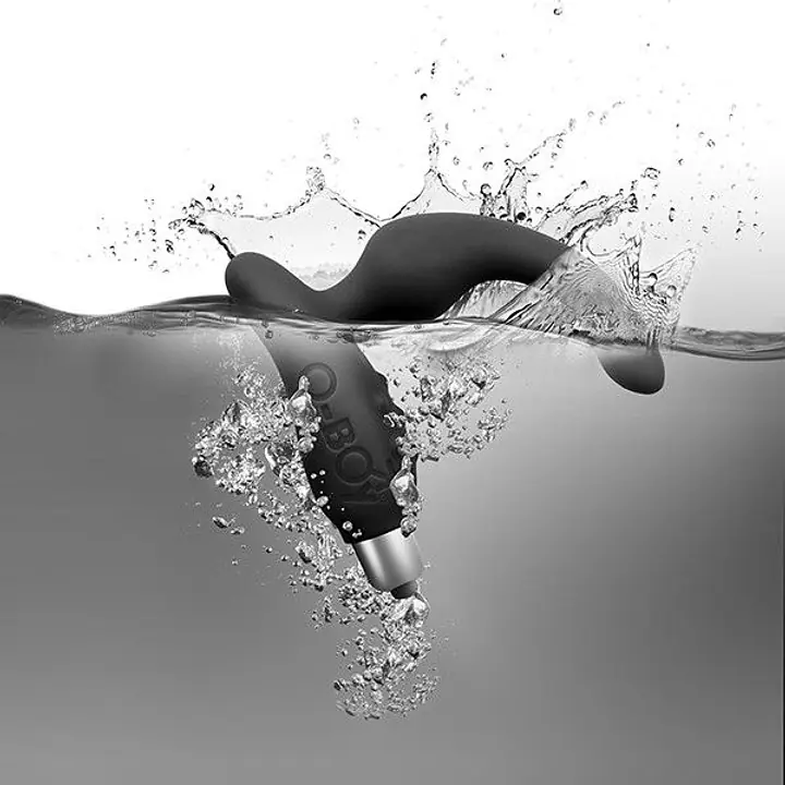 Вібромасажер простати Rocks Off O-Boy Black для новачків, макс діаметр 30 мм, масаж промежини - Master