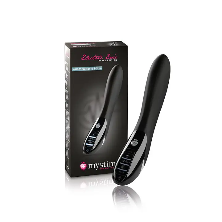 Вібратор з електростимуляцією Mystim Electric Eric eStim Black, міостимулятор - Master