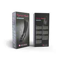 Вібратор подвійний з електростимуляцією Mystim Tingling Aparte eStim Black, міостимулятор - Master