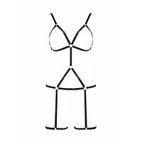 Портупея-стрепи на все тіло Passion Exclusive INDICA L/XL, black - Master