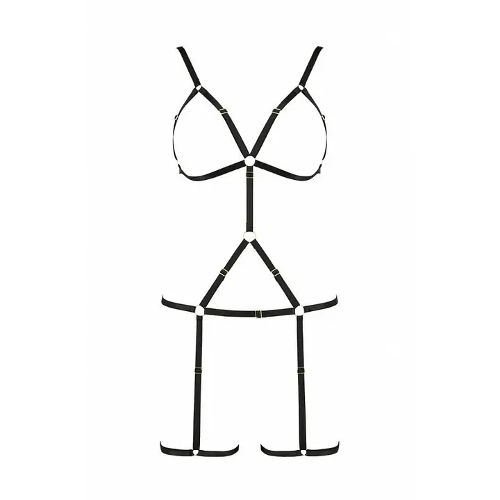 Портупея-стрепи на все тіло Passion Exclusive INDICA L/XL, black - Master