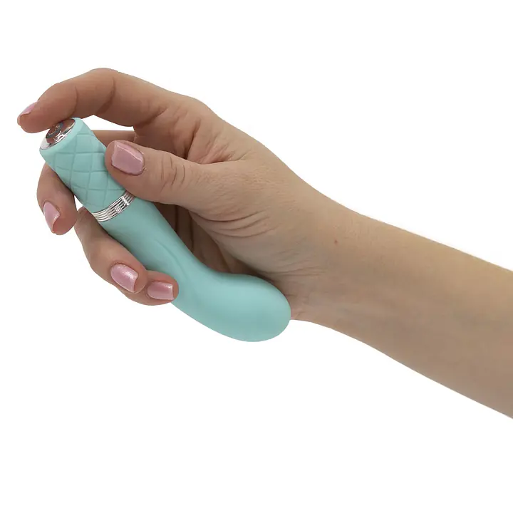 Розкішний вібратор Pillow Talk - Racy Teal з кристалом Swarovski для точки G, подарункове паковання - Master