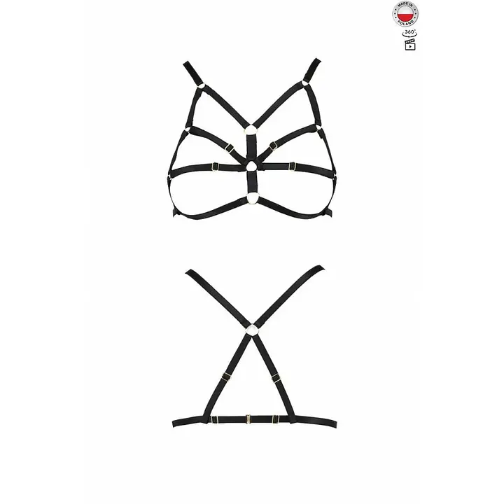 Бюстгальтер-стрепы Passion Exclusive ARMANDA BRA XXL/XXXL, black - Master
