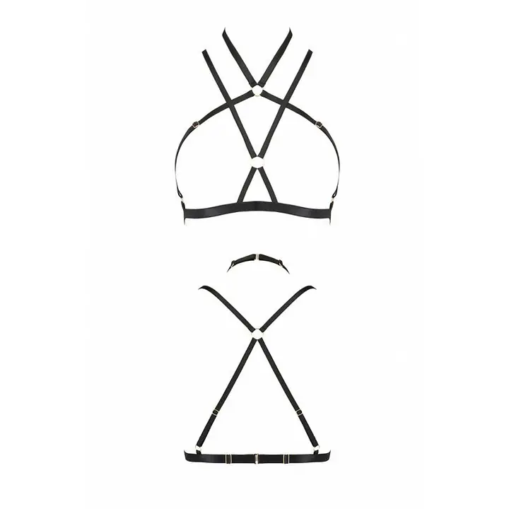 Портупея-стрепи Passion Exclusive KELIS BRA L/XL, black - Master
