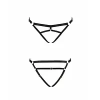 Трусики-стрінги зі стреп Passion Exclusive KELIS THONG L/XL, black - Master