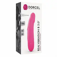 Вібратор Dorcel Real Vibration S Magenta 2.0, діаметр 3,7см, перезаряджається, для точки G - Master