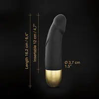Вібратор Dorcel Real Vibration S Gold 2.0, діаметр 3,7см, перезаряджуваний, для точки G - Master