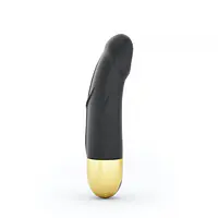 Вібратор Dorcel Real Vibration S Gold 2.0, діаметр 3,7см, перезаряджуваний, для точки G - Master