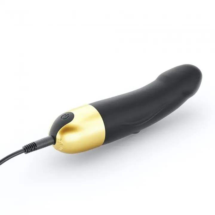 Вібратор Dorcel Real Vibration S Gold 2.0, діаметр 3,7см, перезаряджуваний, для точки G - Master