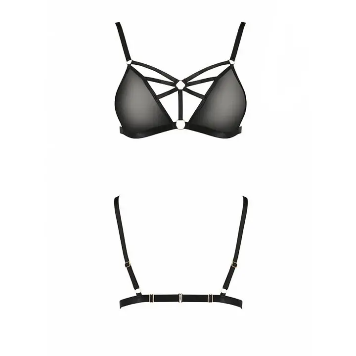 Бюстгальтер-стрепи Passion Exclusive MEGGY BRA L/XL, black - Master