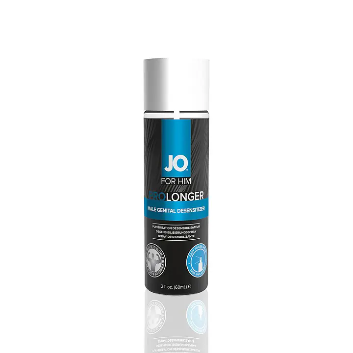 Пролонгувальний спрей JO Prolonger Spray with Benzocaine (60 мл) не містить мінеральних масел - Master