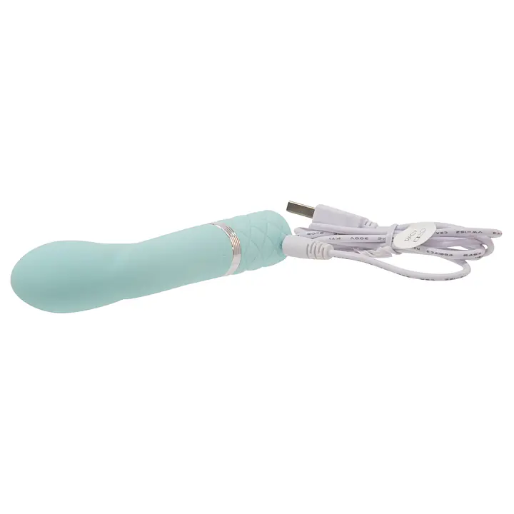 Розкішний вібратор Pillow Talk - Racy Teal з кристалом Swarovski для точки G, подарункове паковання - Master